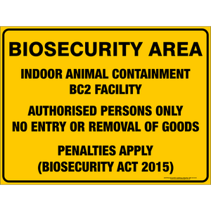 Bio-security Area Animal Containment