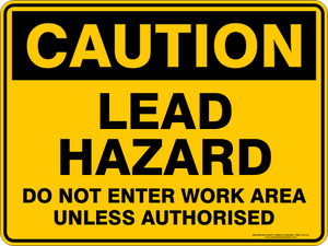 Caution - Lead Hazard